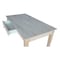 International Concepts Writing Desk with Drawer 26 in D X 26 H, 30 W X Hardwood, Unfinished OF-41 - alternate 7